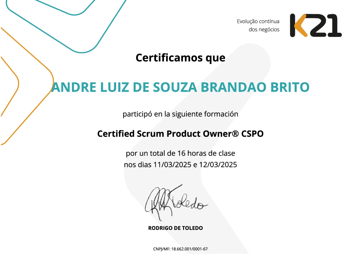 Certificado K21
